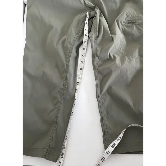 Eddie Bauer Pants 6 Cropped Hiking Pocket Gorp Core Outdoor Trail Cottage Core - Picture 6 of 14